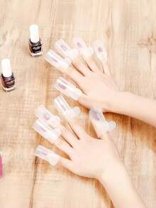 Nail Art ToolsJapanese-Style Nail Polish Protective Case, Household Nail Scratch Prevention Nail Care Tool, Transparent Nail Protective Case.Nail Supplies, Nail Tools, Nail Art Tools, Back-To-School Season, Nail Art, Nail Tools (Suitable For False Nails) - Multicolor - View 8