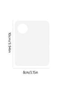 2pcs/1pc Transparent Acrylic Makeup Palette, Makeup Brushes, Nail Art Mixing Palette, Suitable For Foundation, Eyeshadow, Mascara, Lipstick And Nail Art - Clear - View 6