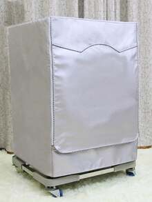 1pc Waterproof, UV-Resistant, Dustproof Washing Machine/Dryer Protective Cover. Made Of Oxford Cloth, With Adjustable Drawstring, Suitable For Most Drum Washers. - Multicolor - View 3