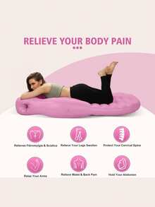 加厚孕妇床垫，舒适孕妇睡垫，带头部和腹部孔的孕妇枕（适合侧睡孕妇），孕妇游泳池漂浮垫（用于腹部按摩） - 彩色 - 查看 9