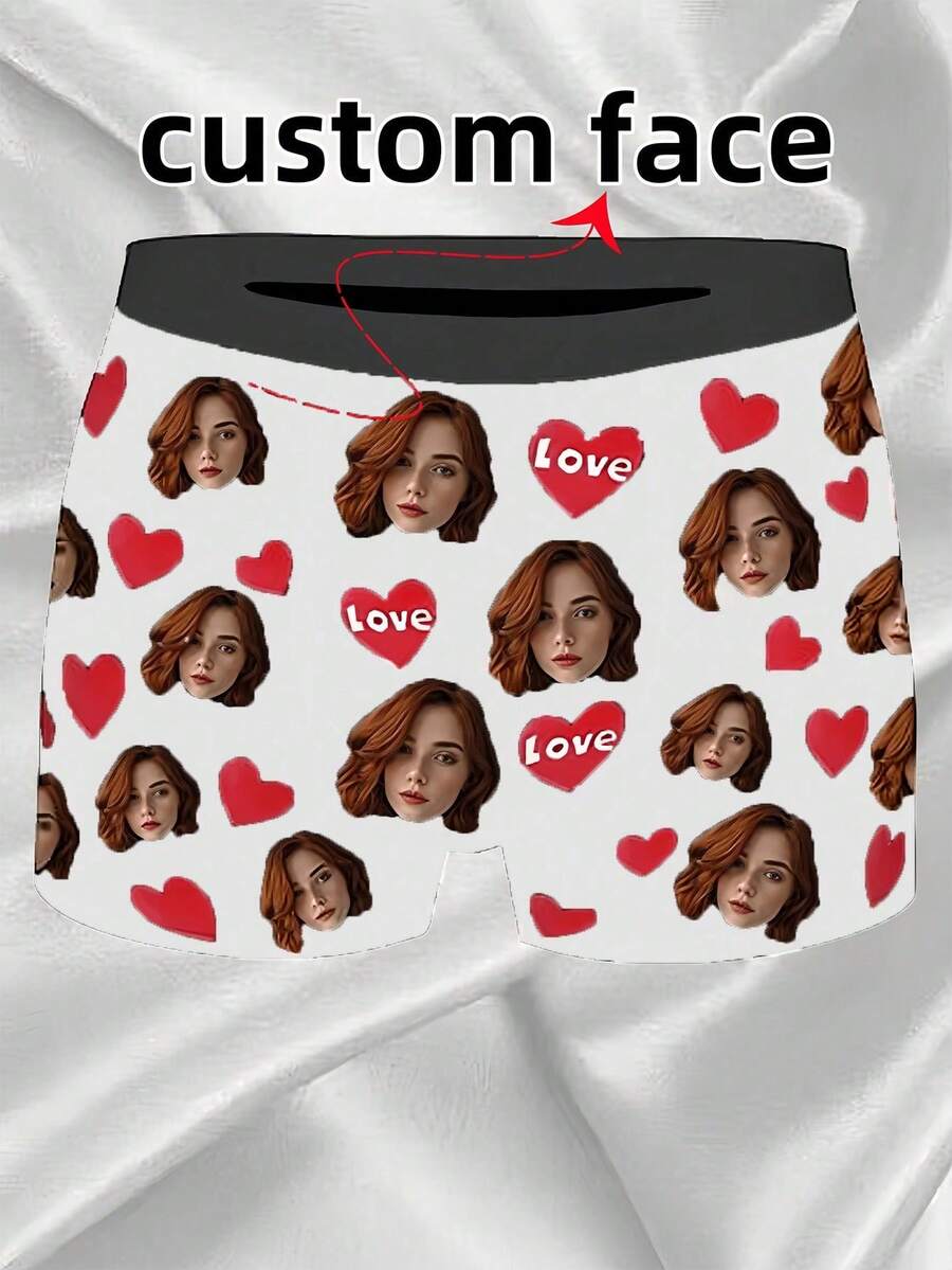 1 chiếc quần lót nam cá nhân hóa cực chất. Bạn có thể tùy chỉnh với bất kỳ hình ảnh nào bạn muốn. Có thể tự mặc hoặc tặng cho người đặc biệt. Còn chần chừ gì nữa? Hãy mang về nhà ngay! - trắng - Xem 1