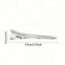 100pcs Professional Salon Hair Clips, 5.5cm/2.17in Metal Curl Clips, Root Volumizing Clamps, DIY Tools, Hair Accessories, Christmas/Halloween Gift, Women Fluffy Root DIY Styling Accessories, Minimalist Design, , Suitable For Buns And Updos, Practical And Convenient - Duckbill Clip - View 10
