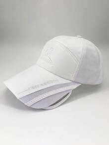 1pc Summer Retractable Brim Baseball Cap, Sun Protection, Unisex Korean Style Wide Brim Sun Hat - A - View 13