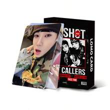 55张LNGSHOT Lomo卡片，Jay Park新男团SHOT CALLERS出道专辑明星照片卡，韩国流行音乐周边礼品 - 彩色 - 查看 10