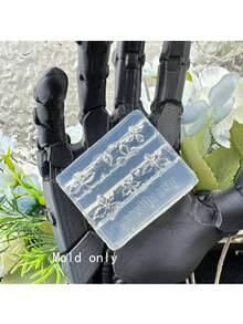 3D树脂硅胶模具，高透明蕾丝硅胶模具 - 欧式蕾丝设计，美甲装饰及可穿戴美甲模具工具，树脂液体模具，卡通领结美甲雕刻荷叶边翅膀模具，美甲师必备 - 彩色 - 查看 15