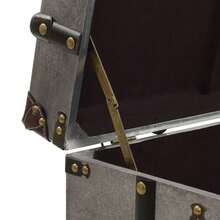 CROISSANCE Tavolino da Salotto in MDF e Alluminio 102x51x47,5 cm - Argento - Visualizzare 10