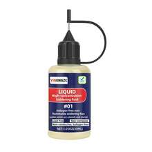 Liquid Solder Flux Dropper, Liquid Soldering Flux, No Clean Liquid Flux, Electrical Liquid Rosin Flux Solder, Liquid Flux Soldering Squeeze Bottle (30 ML/1.05Oz.) - A - View 7
