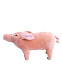 1pc Plush Pet Doll, Realistic Cute Piglet, Soft Material To Relieve Pet Separation Anxiety, Cat/Dog Sleeping Companion Doll, Friction Cleans Teeth, Chew Doll, Interactive Toss & Tug Games, Increases Pet Activity, Enhances Owner-Pet Bonding, Suitable For Home, Outdoor, Travel, Meets Pet Daily Needs, Pet Supplies, Pet Doll - Pink - View 7