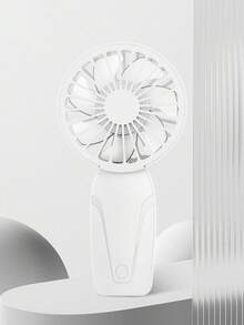 1个男女通用纯色简约设计便携迷你手持风扇，7叶制冷风扇，USB充电，适合夏季户外旅行、海滩、运动、办公室、学校、泳池派对、日常使用 - 彩色 - 查看 10