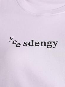 Bộ đồ ngủ nữ 2 món cổ tròn, áo dài tay và quần dài, đồ mặc nhà mềm mại cho mùa xuân và mùa thu. - Màu tím hoa cà - Xem 5