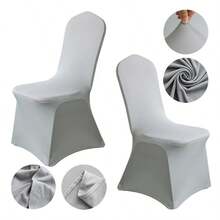 Waterproof Spandex Chair Covers, Elastic Dining Chair Slipcovers, Removable & Washable Polyester Outdoor Chair Covers, Suitable For Party, Banquet, Wedding Events, Hotel (Multiple Classic Colors), Multi-Functional Elastic Polyester Spandex Chair Covers For Dining, Party, Wedding, Banquet And Other Occasions - one-size - View 13