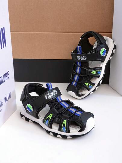 New Summer Fashion Versatile Breathable Sandals, Lightweight Comfortable Sports Sandals With Closed Toe For Boys And Girls, Anti-Slip Durable, Suitable For Daily Wear