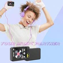 Reproductor Mp3 Mini Portátil Música Mp4 Con Bluetooth No Tf Negro - Ver 5