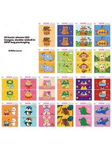 Libro de pintura para niños de comercio transfronterizo, cultiva la capacidad de pensamiento de todo el cerebro, herramienta auxiliar de enseñanza de jardín de infantes, entrenamiento de control de bolígrafo, entrenamiento de observación y concentración, libro de juego de encontrar la diferencia para niños de 3 a 6 años, libro ilustrado de iluminación educativa - Multicolor - Ver 13