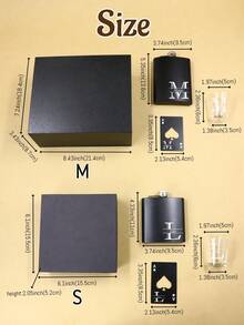 LICVIC 定制便携式酒壶套装，个性化刻字不锈钢酒壶，可定制生日礼物酒壶，伴郎酒壶，适用于生日派对、婚礼庆典、情人节、周年纪念日、父亲节，创意礼物，送给男友、情侣、爸爸、男士、家人、朋友，多功能，可重复使用，永恒的爱 - 風格A - 查看 9