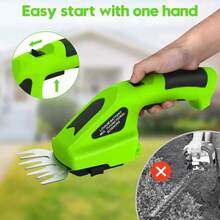 Inalámbrica Cortadora De Césped Eléctrica Para Tijeras Verde - Verde - Ver 6
