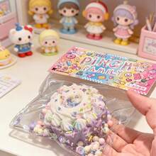 1/5pcs Slow Rebound Cake Squeeze Toy To Relieve Anxiety And Improve Focus, Suitable As Birthday Gift, Party Favor, Holiday Gift, Sock Stuffer, Prank Game, Etc. - Multicolor - View 4