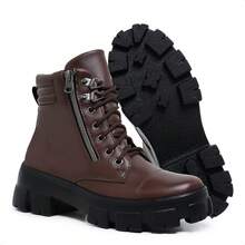 Women Pant Boots - Rỉ Nâu - Xem 4