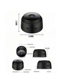 Cámara Mini WiFi HD 1080P Visión Nocturna Detección de Movimiento para Uso Doméstico - Negro - Ver 4