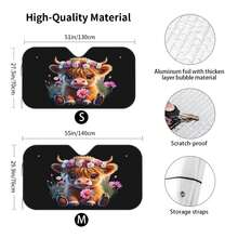 1 tấm che nắng ô tô hình gấu trúc hoạt hình ngộ nghĩnh, che nắng kính chắn gió trước, chắn tia UV giúp giữ cho nội thất xe mát mẻ, tấm che nắng dày dặn đa năng, thích hợp để bảo vệ và làm mát nội thất xe hơi khỏi ánh nắng mặt trời. - A - Xem 4