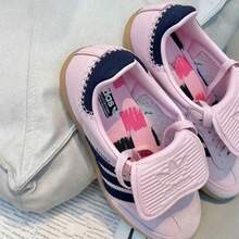 Adidas SAMBA Women's Shoes With Folded Tongue, Athletic And Casual Sneakers. - Pink - View 1