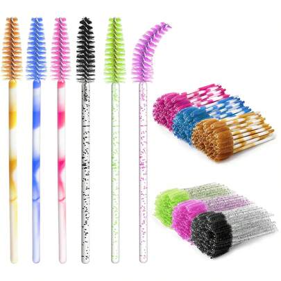 300 PCS Disposable Mascara Wands, Eyelash Mascara Brushes, Eyebrow Spoolies Brush, Plastic Makeup Brushes, Applicator For Eyelashes Extension