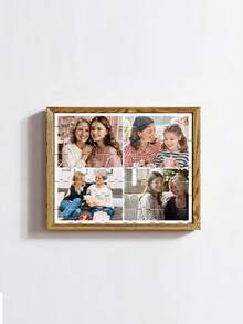 Customized 4-Grid Photo Collage, Personalized Photo Puzzle, Photo Customization, Mother's Day Gift, Anniversary Gift, Mom Gift, Home Decor, Commemorative Item, Reusable, Cute, High Quality, Birthday Gift, Wedding Anniversary, Graduation Memento, Mother's Day & Father's Day Gift, Multifunctional, Adjustable, Decorative, Reusable - Multicolor - View 5