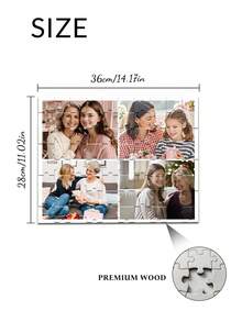 Customized 4-Grid Photo Collage, Personalized Photo Puzzle, Photo Customization, Mother's Day Gift, Anniversary Gift, Mom Gift, Home Decor, Commemorative Item, Reusable, Cute, High Quality, Birthday Gift, Wedding Anniversary, Graduation Memento, Mother's Day & Father's Day Gift, Multifunctional, Adjustable, Decorative, Reusable - Multicolor - View 6