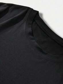 Retro Racing Car T-Shirt With Print #95, Casual Men's Top With Crew Neck, Street Style. - Black - View 5