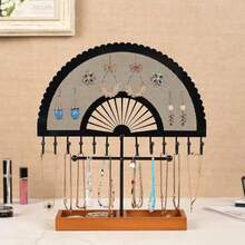 Organizador de Joyas de Metal en Forma Sector Soporte para Joyas con Bandeja para Joyería Exhibición Joyas de Collares Soporte para Pendientes para Guardar y Exhibir Collares/Pulseras/Pendientes - como en la foto - Ver 7