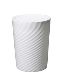 High-Quality Lidless Plastic Trash Can, Large Capacity For Kitchen, Living Room, Bathroom Use - Multicolor - View 3
