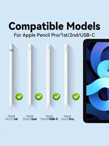 Bộ ngòi bút thay thế bằng kim loại chính xác được nâng cấp năm 2026, tương thích với Apple Pencil Pro/USB-C, ngòi thay thế chính xác tương thích với Apple Pencil thế hệ 1 và 2, độ nhạy cao, chống mài mòn, bộ 4/6/8 chiếc. - Nhiều màu - Xem 4