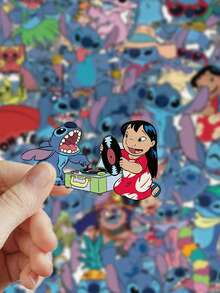 Disney 62/186/310/620片装缝线贴纸，适用于剪贴簿、日记、计划本、行李箱、手机壳、吉他、滑板、马克杯、文具、贺卡、小礼物等。 - 查看 6