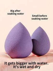 Random Shape (Gourd, Teardrop) And Color Makeup Sponges, Suitable For All Skin Types, Makeup Tools, Cosmetics, Affordable Price, Room Decor, Vanity, Travel, Bedroom, Makeup Accessories, Powder Puff, Makeup Sponge, Loose Powder Puff, Makeup Sponge, Affordable Price, Christmas Gift, Cosmetics, Makeup Tools, Cheap Good Items, Gift, Women's Gift, Christmas Gift, Freebie, Travel, Cheap Good Items, Travel Essentials - Multicolor - View 4