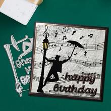 1pc Gentleman Dancing Metal Cutting Die, Suitable For DIY Scrapbooking, Embossing, Handmade Card Making, Gift Card Crafting - A - View 8