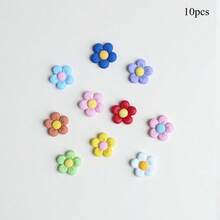 12 件创意厨房/家居装饰五瓣花树脂冰箱贴、便签、白板/黑板上的照片、办公桌、厨房、储物柜、洗碗机的可爱装饰品、家居装饰、送给朋友和家人的礼物 - 彩色 - 查看 24