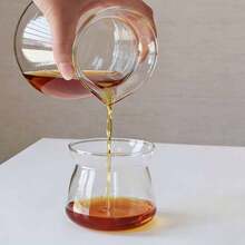 1个日式ins风玻璃咖啡壶，小众创意咖啡杯，极简手冲咖啡分享壶，品鉴杯 - 透明 - 查看 4