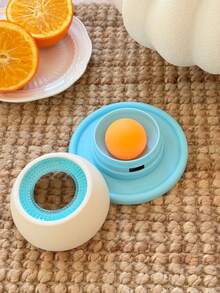 Tazón interactivo de alimentación lenta azul y blanco, promueve la salud dental y la estimulación mental, material de plástico duradero, tapete para lamer mascotas, hora de los bocadillos para mascotas, diseño divertido para mascotas, superficie lisa - Multicolor - Ver 7