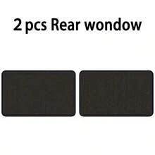 4片装磁吸式汽车遮阳帘 - 超薄，防紫外线隔热，伸缩式侧窗遮阳帘，防蚊虫，部分衬里涤纶针织无纺布，车辆遮阳挡光板，透气网布，适用于大多数车型 - A - 查看 11