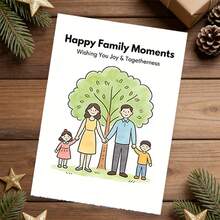 Customized Greeting Cards, Customized Family Cards, Customized Message Cards, Customized Gift Cards, Customized Postcards, Customized Message Cards, Suitable For Gatherings, Parties, Restaurants, Holidays - Family Greeting Card 10x14cm - View 10