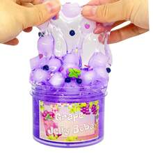 100毫升粉桃椰子透明史莱姆、红色草莓椰子史莱姆、蓝色水晶史莱姆、透明海水蓝色大号软捏减压史莱姆和清新绿色雾海史莱姆浅蓝色橡皮泥。适用于派对、节日、派对礼物、生日、返校礼物、史莱姆套装、最佳返校礼物、减压、DIY惊喜史莱姆、复活节礼物、手工粘土史莱姆、青少年礼物、送给同学和朋友的礼物、礼篮填充物、节日派对小礼物。 - 彩色 - 查看 8