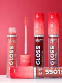 USHAS 保湿唇彩，奶油缎面质地，透明光泽妆效，不粘腻，自然打造丰盈立体双唇，轻松拥有水润透亮的唇妆。 - #09 - 查看 3