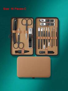 Professional Manicure Set, Includes Nail Clippers, Stainless Steel Manicure Tools, And Elegant Travel Storage Case - Multicolor - View 17