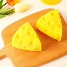 New Cute Cheese Squeeze Toy, Novelty Cheese Squeezy, Suitable As Christmas, Party Small Gift - Multicolor - View 7