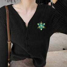 1枚优雅锌合金胸针，适合女性在婚礼、宴会和派对上佩戴 - XD825020 - 查看 4