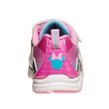 Disney Minnie Mouse LightUp Sneakers Girls' Single White Light Fun Design Play Ready Easy On/Off Comfort Fit (Toddler Sizes 7-10/ Little Kids Sizes 11-12) - 銀色 - 查看 4