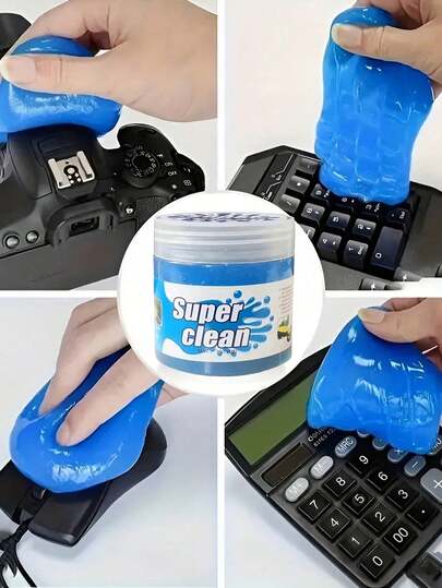 Reusable Soft Cleaning Gel, Suitable For Cleaning Car Interior, Keyboard, Vents, Etc. Efficient Multi-Purpose Cleaning Tool Without Electricity. Please Note Packaging And Color Specifications Are Random. If Quality Is Not Satisfactory, You May Consider 160g Or 200g Sizes. Auto Accessories, Office Supplies, Desktop Decor, Mother's Day Gift