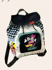 Fashionable Casual Backpack, High-Quality Stylish Zipper Backpack For Girl & Boy - Multicolor - View 3