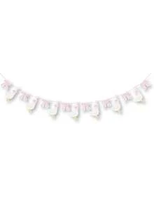 1PC Duck & Bow Felt Baby Shower Banner - Gender Neutral Party Garland - Multicolor - View 10