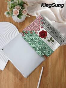 Kingsung Ốp bảo vệ máy tính bảng họa tiết hoa hồng, phù hợp với các dòng máy 9.7/10.2/10.5/10.9/12.9 inch, Pro 11 inch, thế hệ thứ 10, Galaxy Tab S6 Lite 10.4 inch, Kindle Paperwhite thế hệ thứ 12 2024, Kindle (thế hệ thứ 11) 2022, Kobo Clara Color, cung cấp khả năng chống sốc mềm mại, hỗ trợ chức năng ngủ/thức thông minh. - Nhiều màu - Xem 4